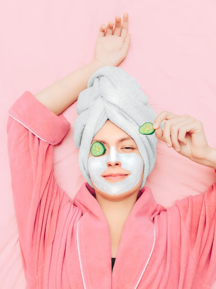 Professional skin care shoot
